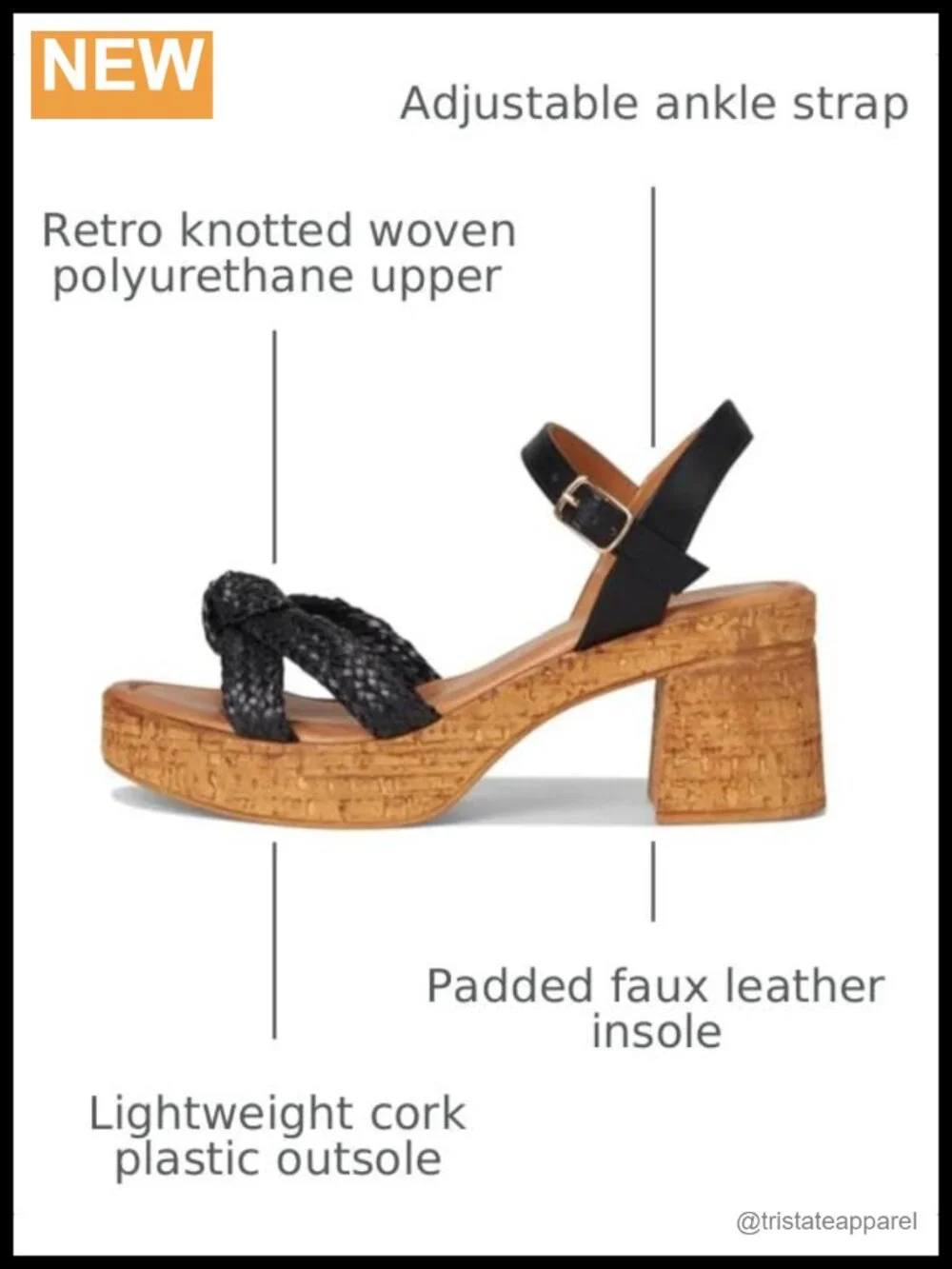 Seychelles Musical V Heeled Sandals Woven Polyurethane Platform Cork